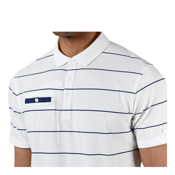 Player Striped Polo Beige