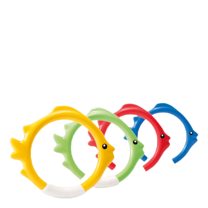 Underwater Fish Rings 4-pack Patterned