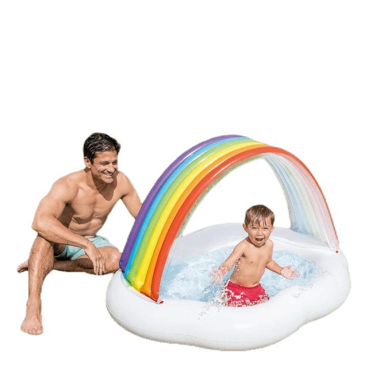 Rainbow Cloud Baby Pool Patterned