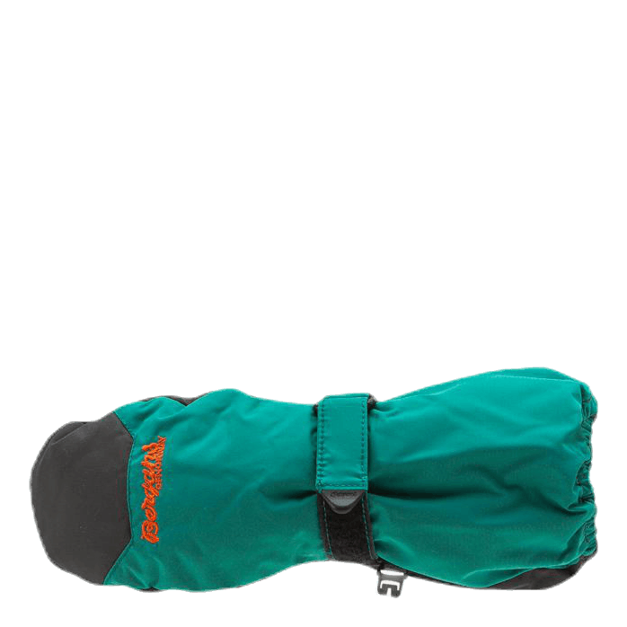 Kids Insulated Mitten Green/Grey