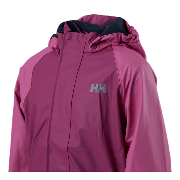 Kids Bergen Fleece PU Rainset Purple