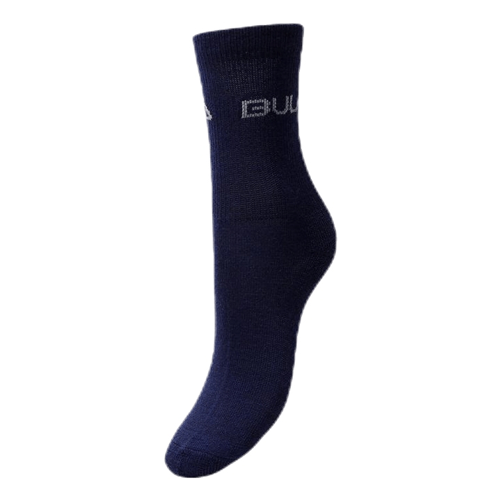 2-Pack Wool Socks Junior Blue/Black