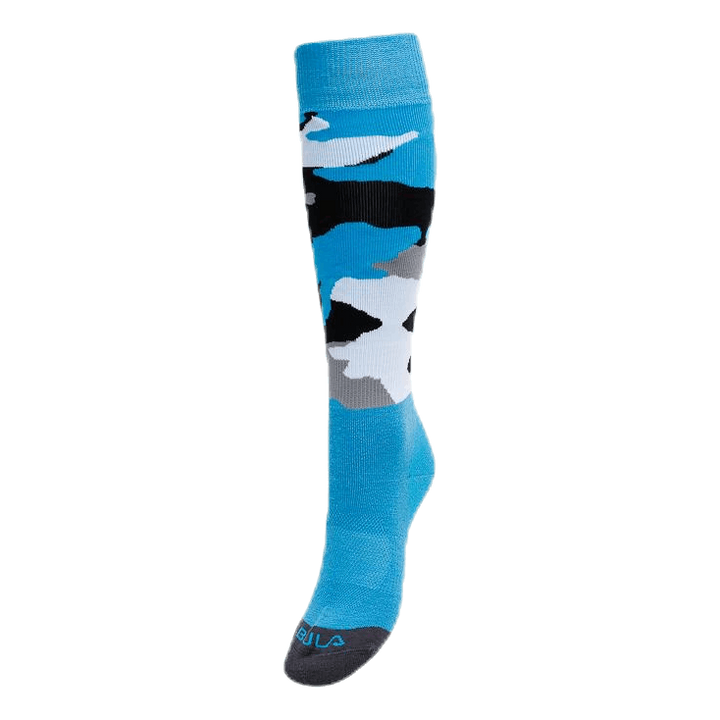 Camo Ski Sock Blue