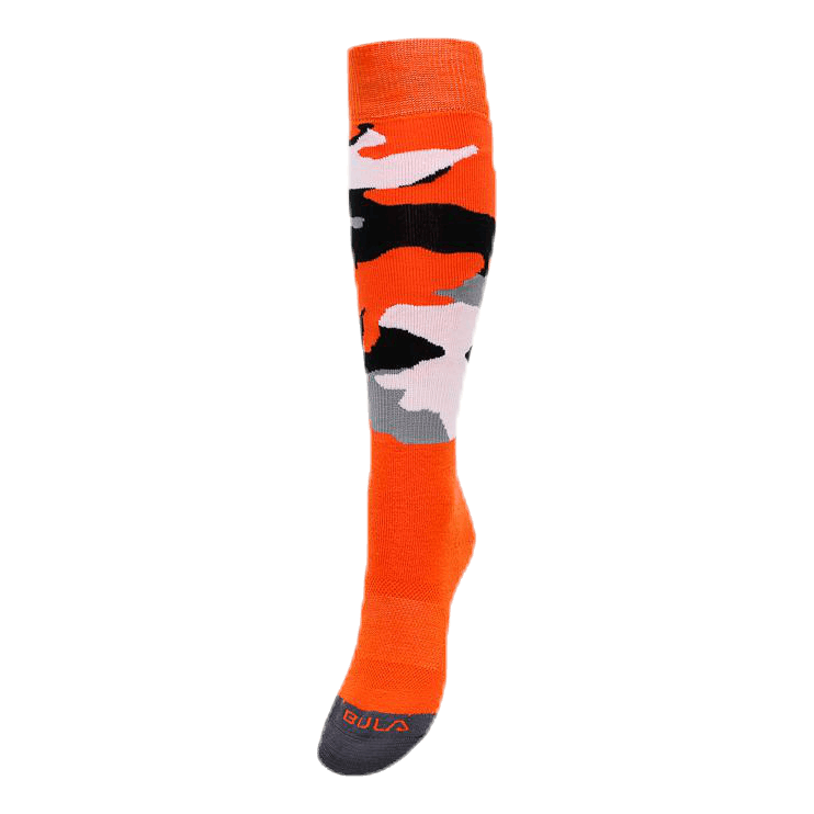 Camo Ski Sock Orange