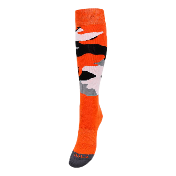 Camo Ski Sock Orange