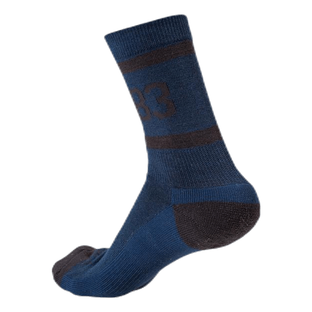 Retro Wool Sock 2pk Blue