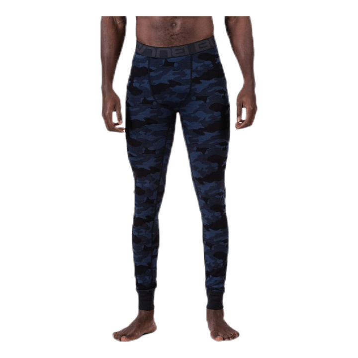 Camo Merino Wool Pant Blue