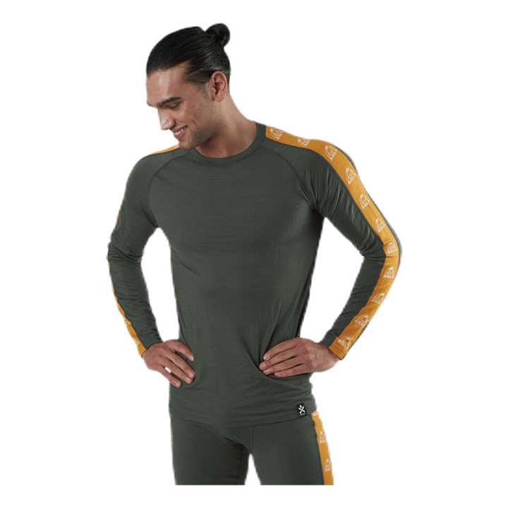 Tape Merino Wool Crew Green