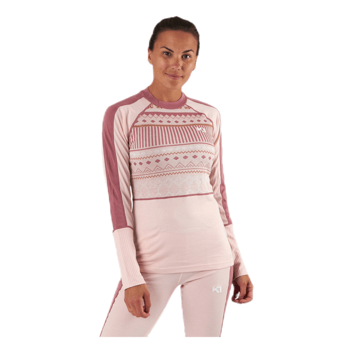 Perle Long Sleeve Shirt Pink