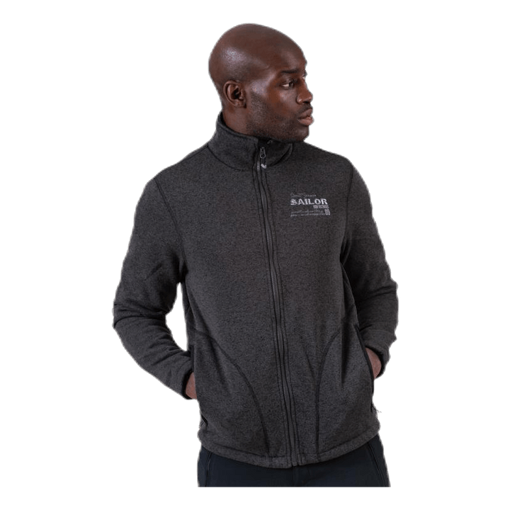 Ralf Melange Fleece Jacket w. Windproof Lining Black