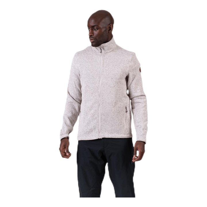 Richard Melange Fleece Jacket Beige