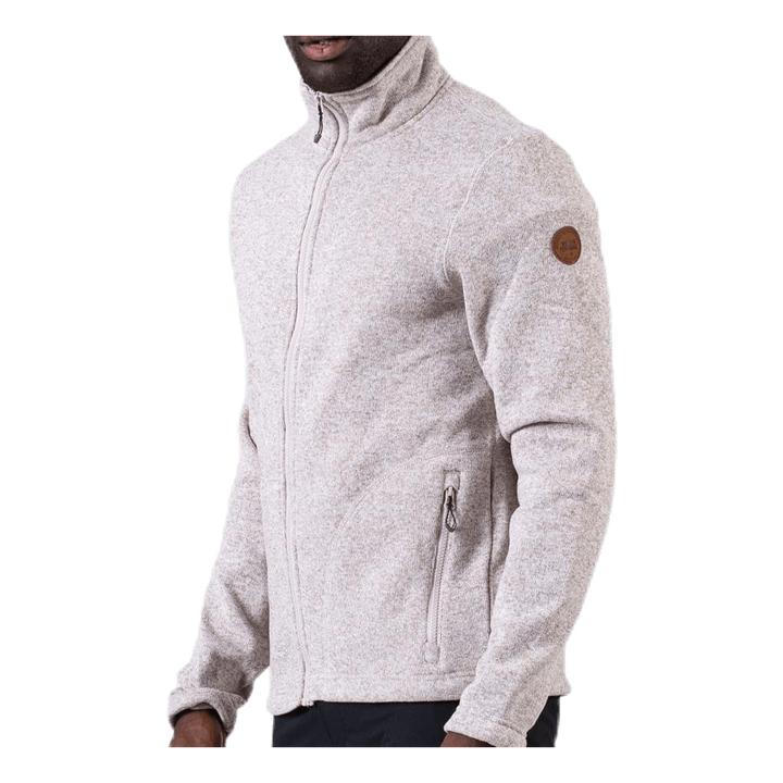 Richard Melange Fleece Jacket Beige