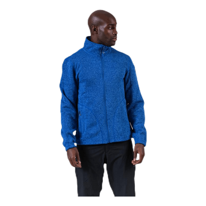 Richard Melange Fleece Jacket Blue