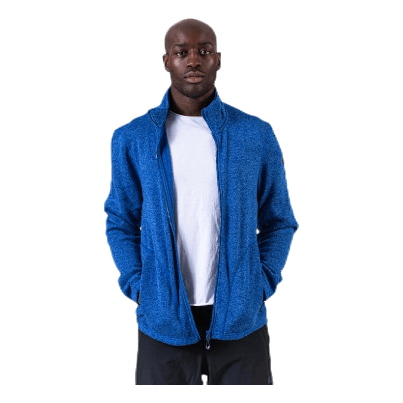 Richard Melange Fleece Jacket Blue