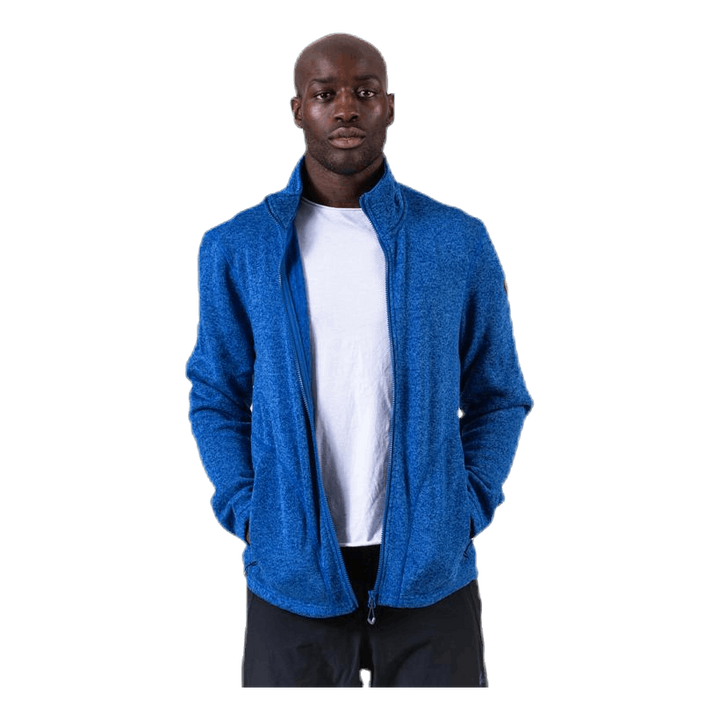 Richard Melange Fleece Jacket Blue