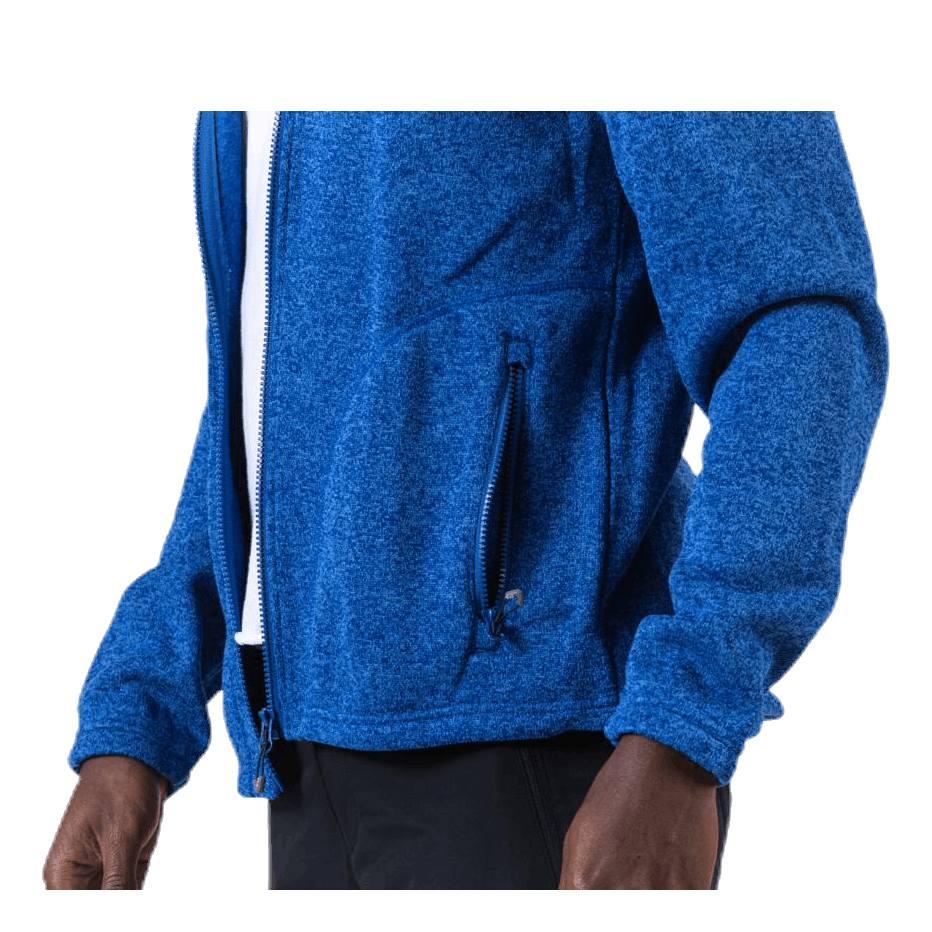 Richard Melange Fleece Jacket Blue