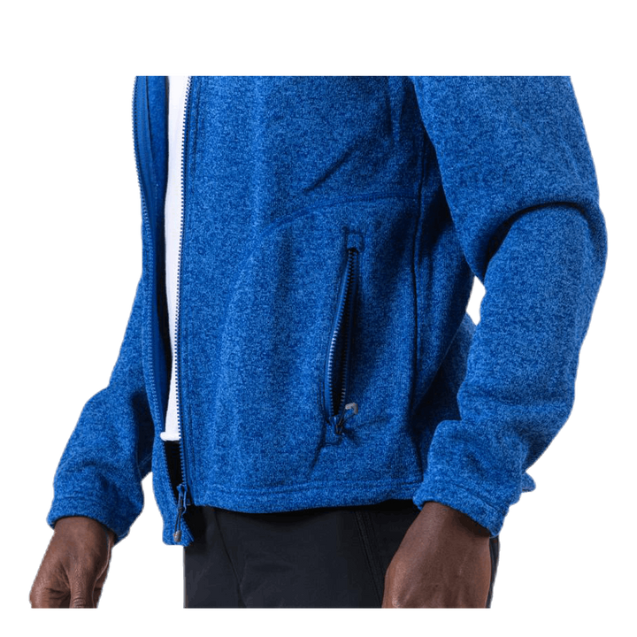 Richard Melange Fleece Jacket Blue