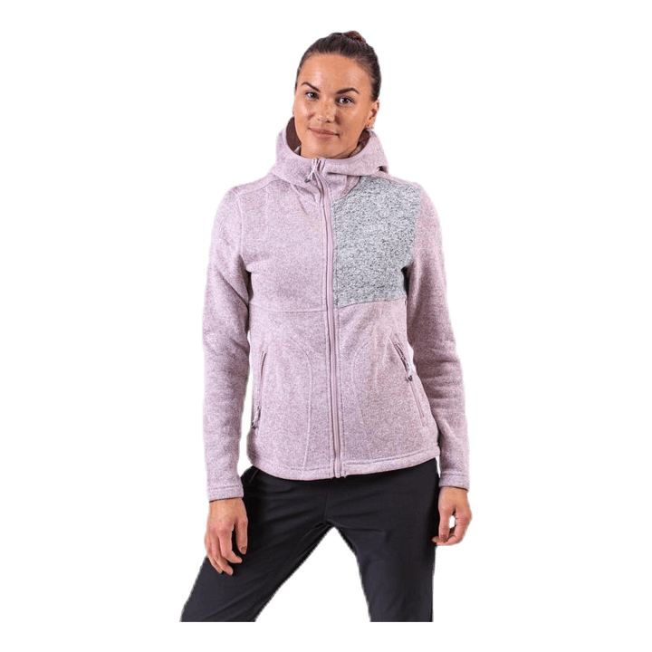 Demta Melange Fleece Jacket Pink