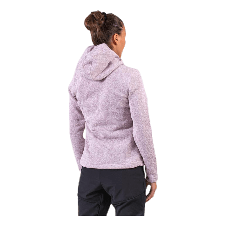 Demta Melange Fleece Jacket Pink