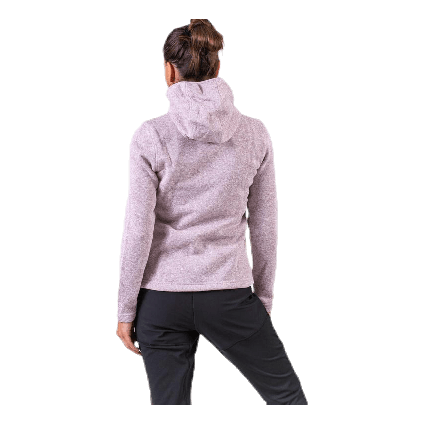 Demta Melange Fleece Jacket Pink