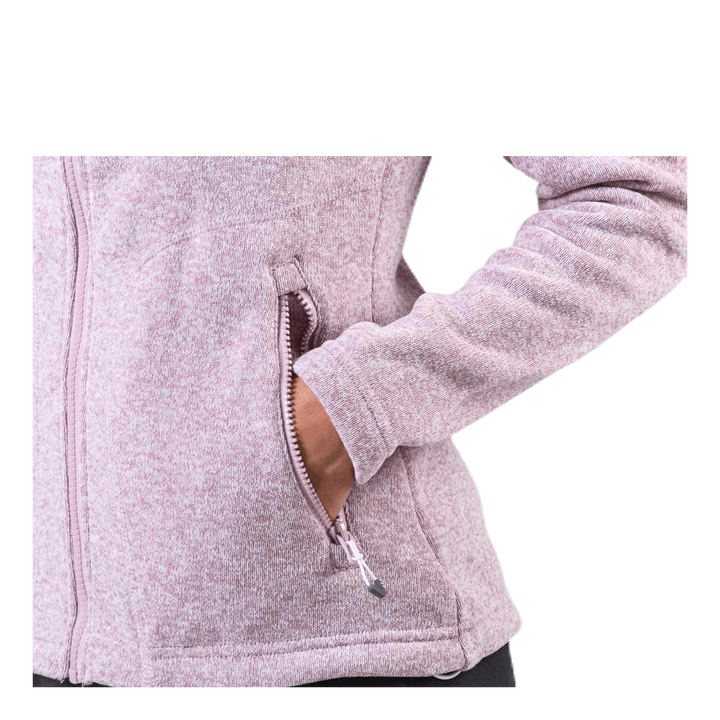 Demta Melange Fleece Jacket Pink