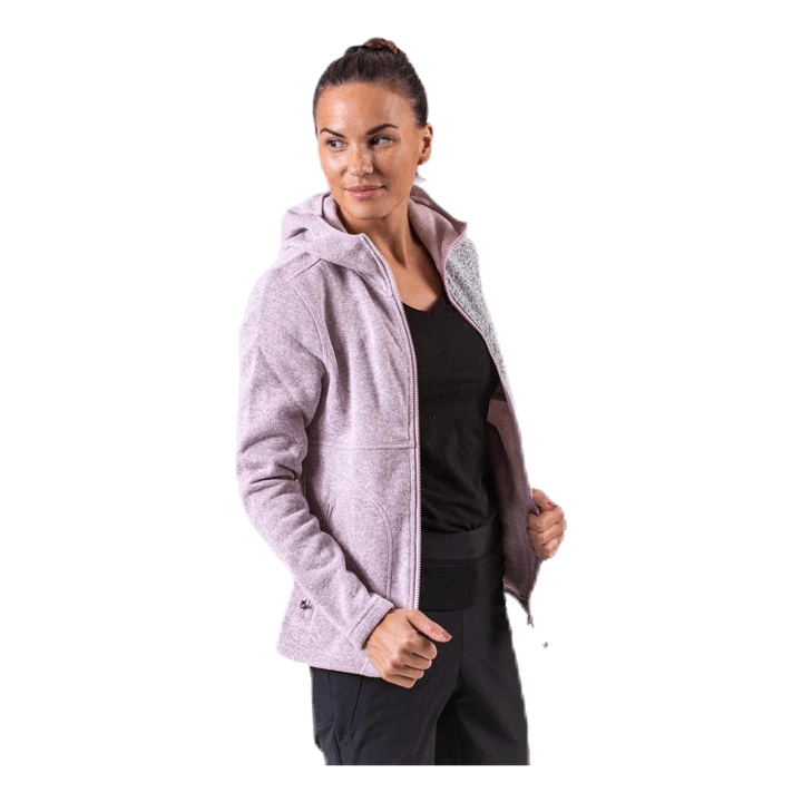 Demta Melange Fleece Jacket Pink