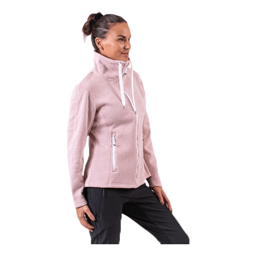 Freida Melange Fleece Jacket Pink