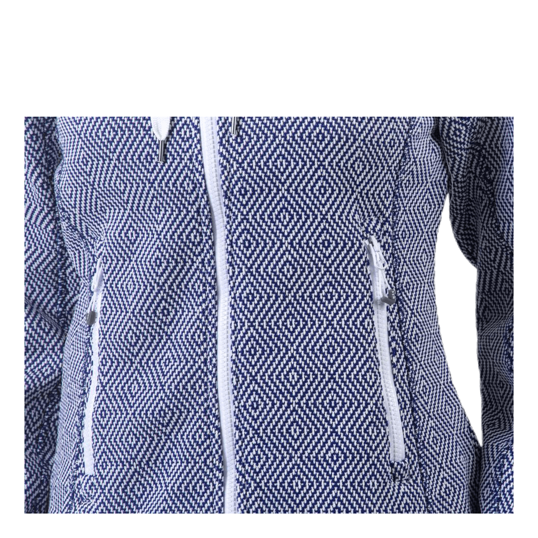 Freida Melange Fleece Jacket Blue