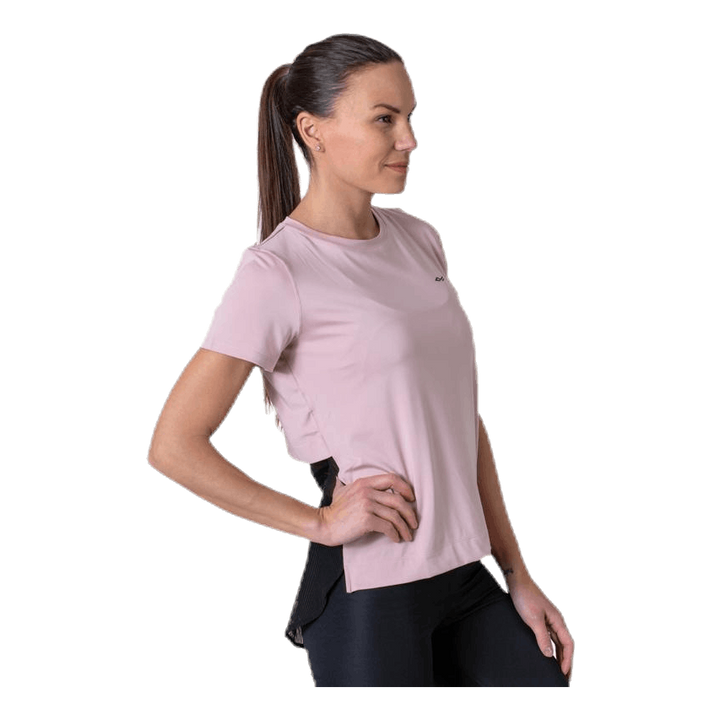 Mesh Back Tee Pink