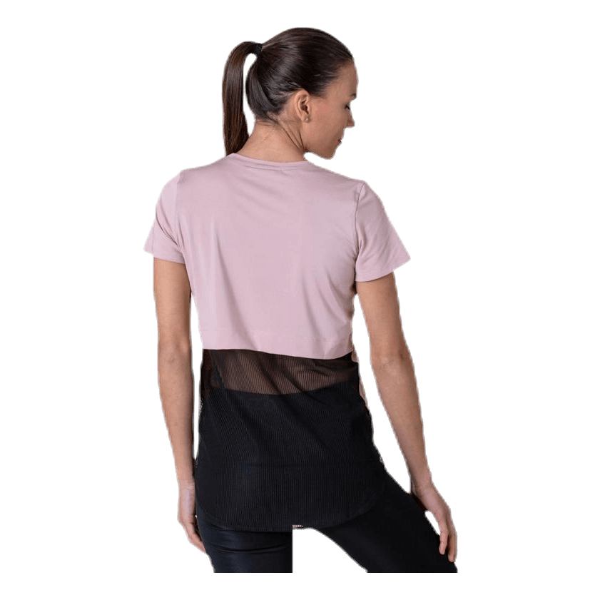 Mesh Back Tee Pink