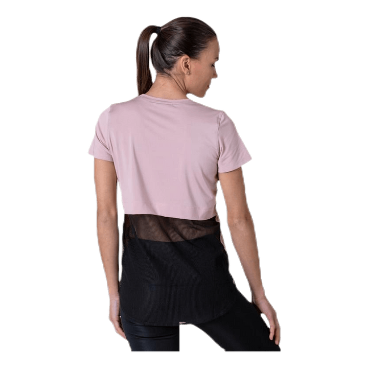 Mesh Back Tee Pink