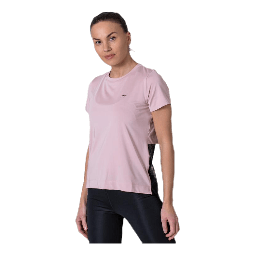 Mesh Back Tee Pink