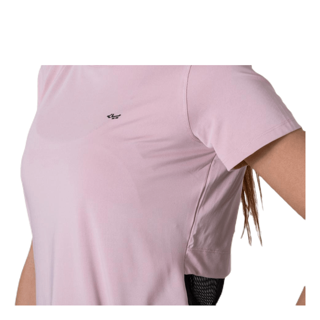 Mesh Back Tee Pink