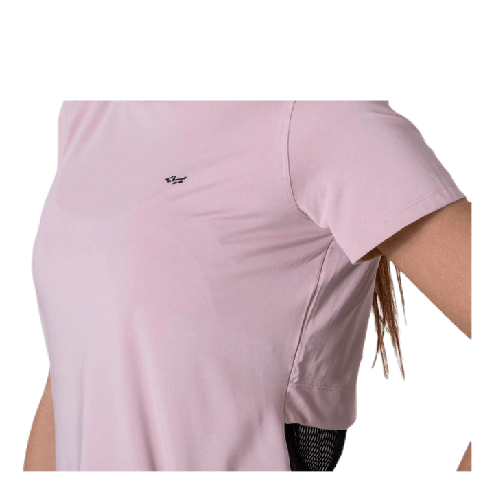 Mesh Back Tee Pink