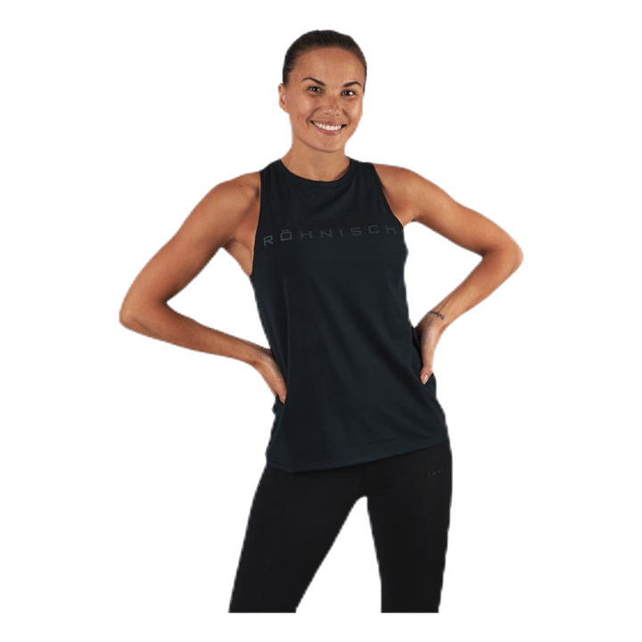 Clara Loose Singlet Black