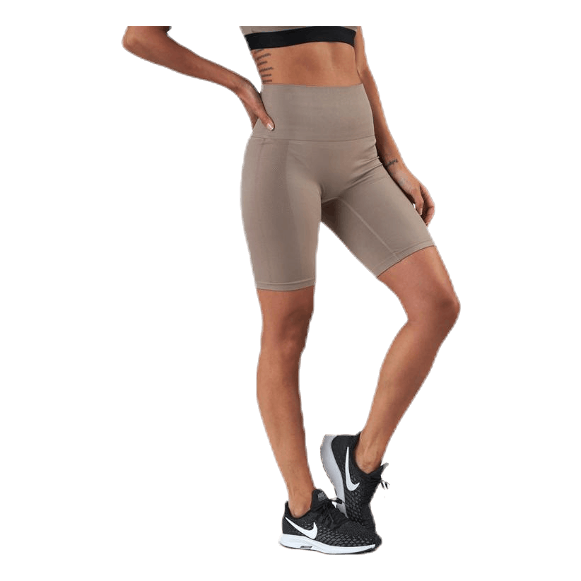 Seamless Biker Tights Beige