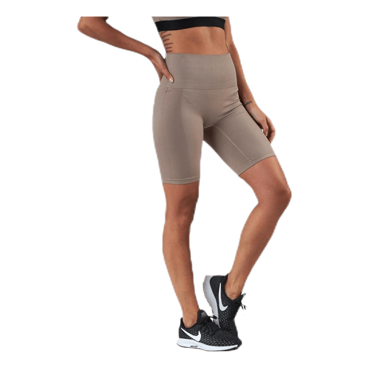 Seamless Biker Tights Beige