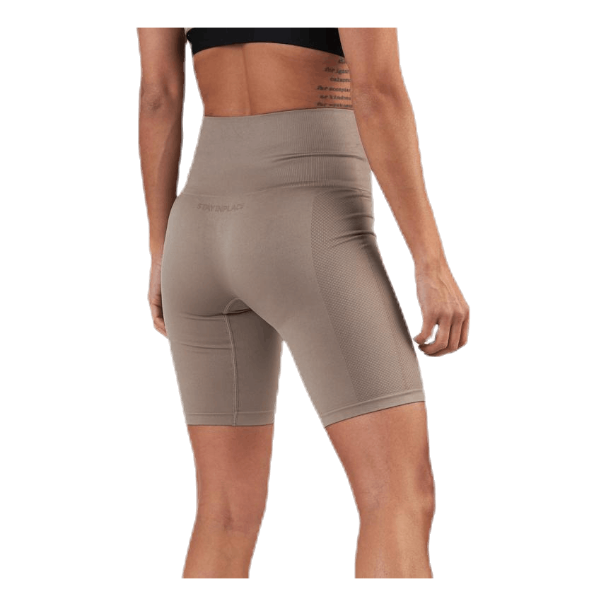 Seamless Biker Tights Beige