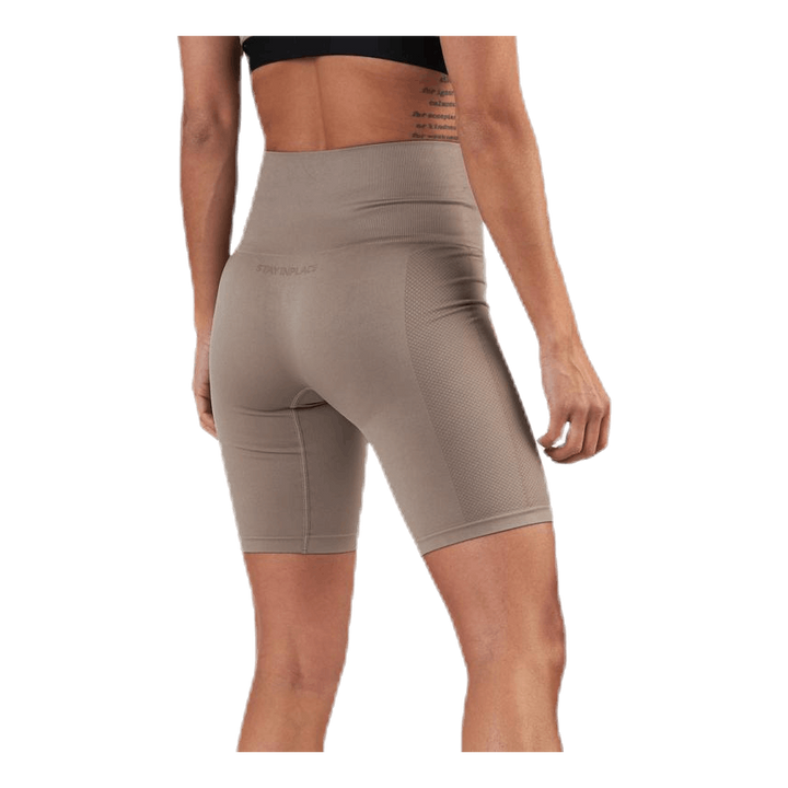 Seamless Biker Tights Beige