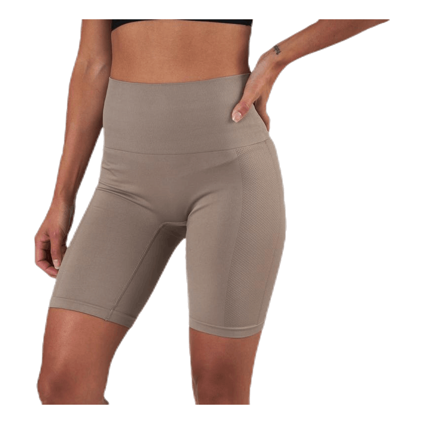 Seamless Biker Tights Beige