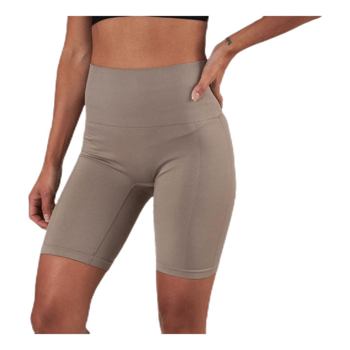 Seamless Biker Tights Beige