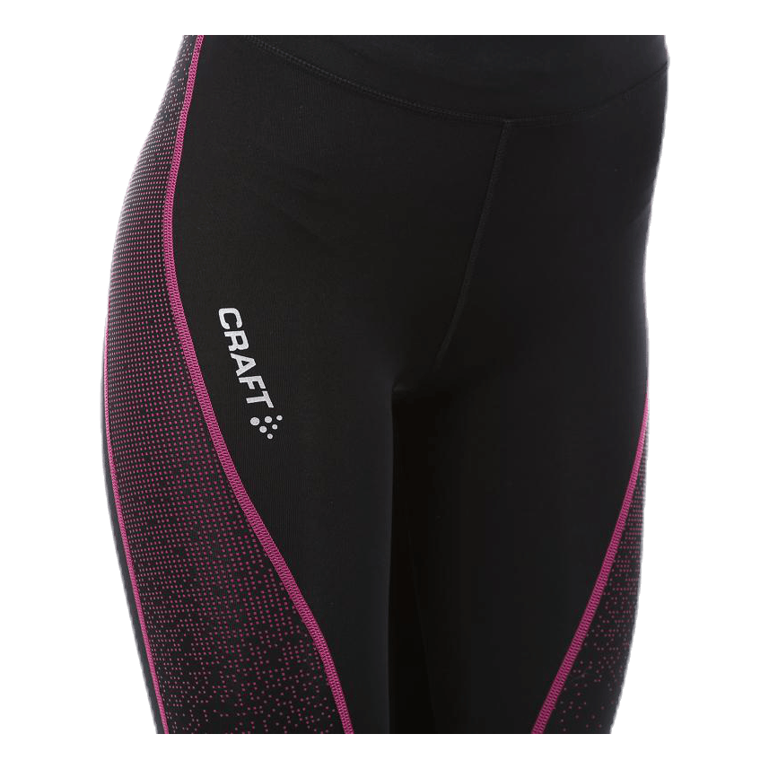 Delta Compression Long Tight Pink/Black