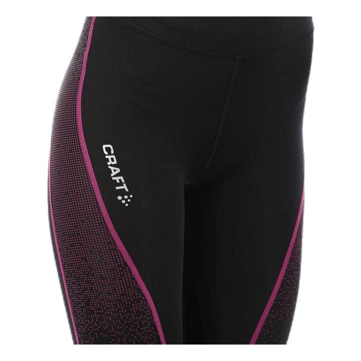 Delta Compression Long Tight Pink/Black