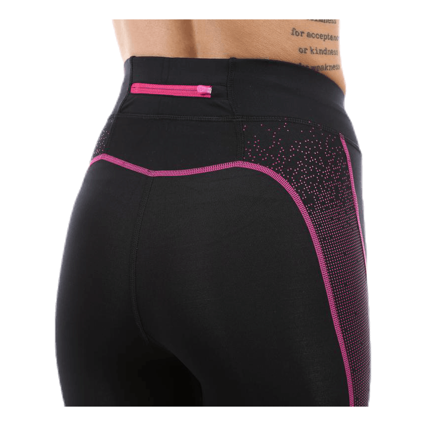 Delta Compression Long Tight Pink/Black