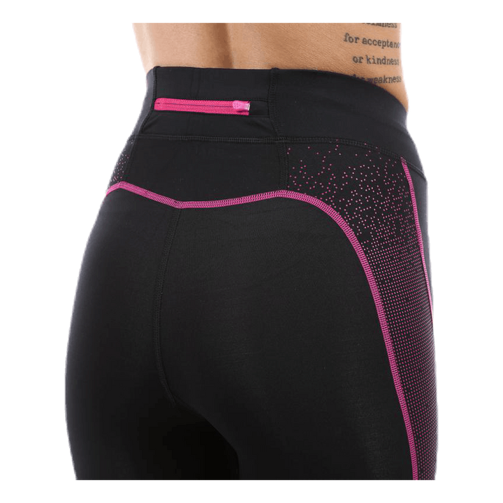 Delta Compression Long Tight Pink/Black