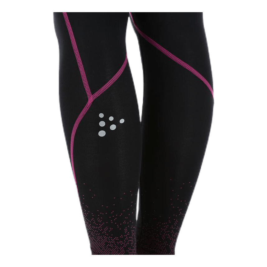 Delta Compression Long Tight Pink/Black