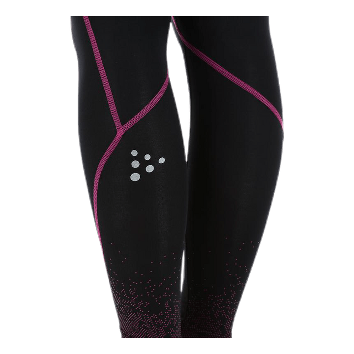 Delta Compression Long Tight Pink/Black