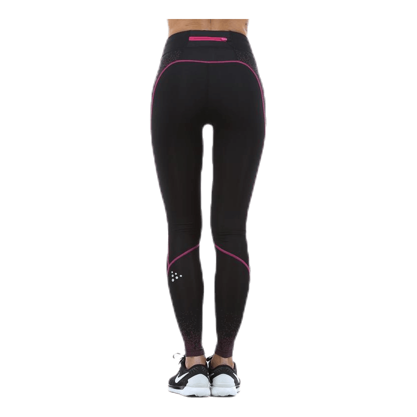 Delta Compression Long Tight Pink/Black