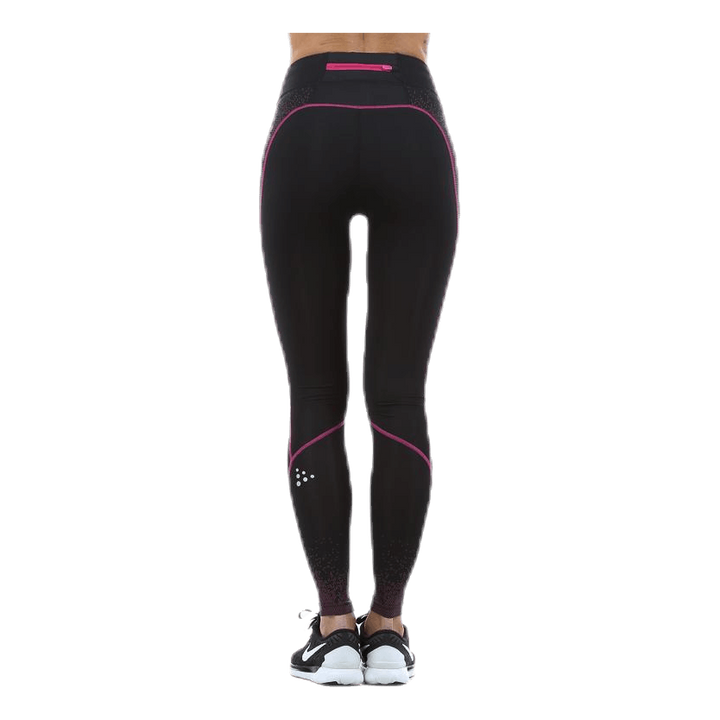 Delta Compression Long Tight Pink/Black