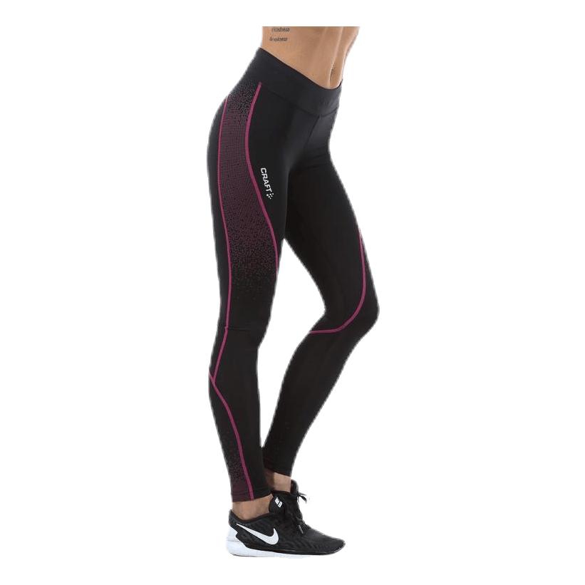 Delta Compression Long Tight Pink/Black